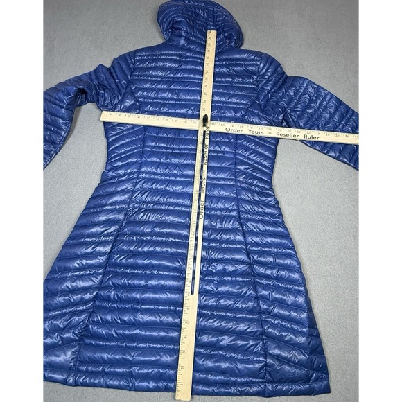 Patagonia Ultralight Down Hoody Womens M Blue Packable Puffer Jacket - Picture 6 of 8